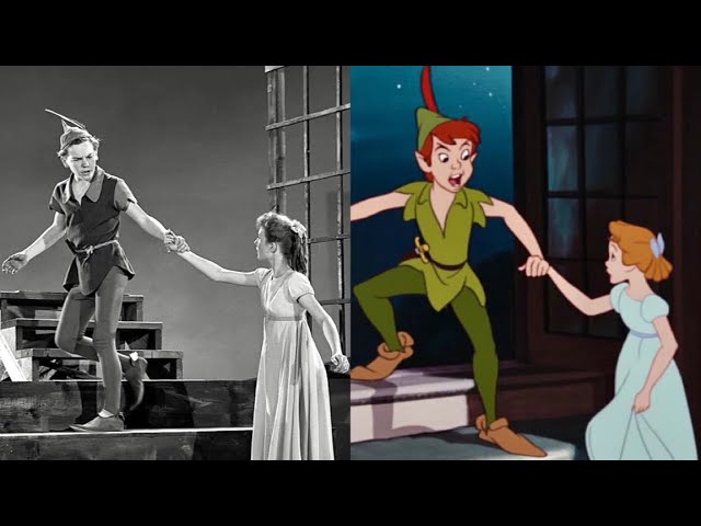 Disney’s ‘Peter Pan’ and Wendy 1953 Live-Action References COMPARISON
